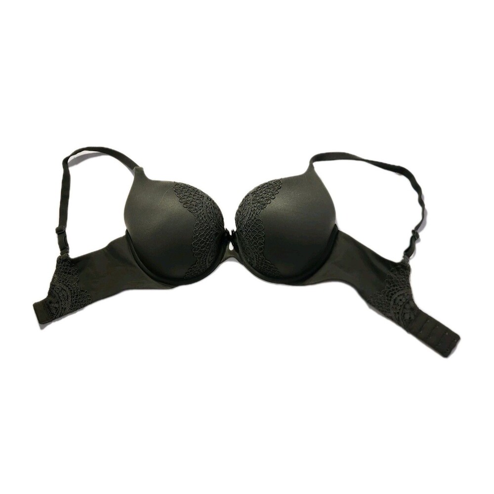 Victoria’s Secret Body by Victoria Perfect Shape Bra 32DD Green Lace Push Up